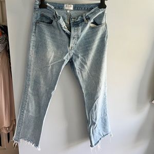 AGOLDE frayed hem jeans size 30!